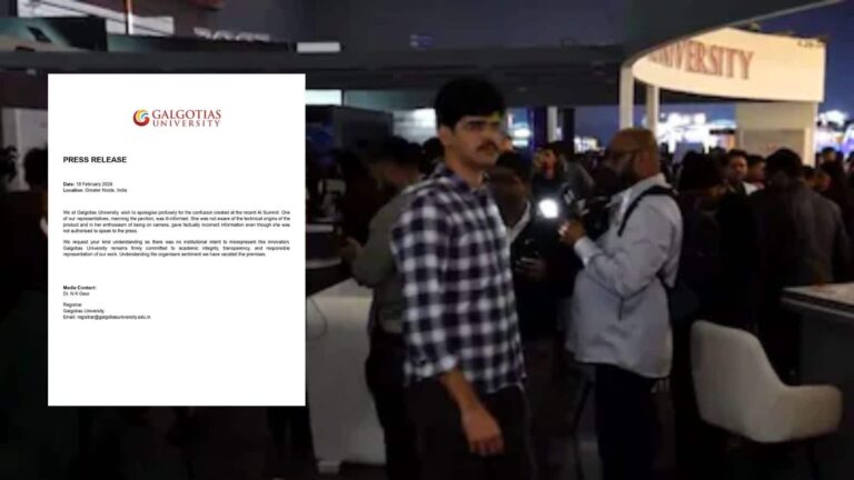 'कैमरे पर उत्साह में ज्यादा बोल दिया' AI सिमिट से बाहर हुई Galgotias यूनिवर्सिटी, चाइनीज Robodog विवाद पर मांगी माफी