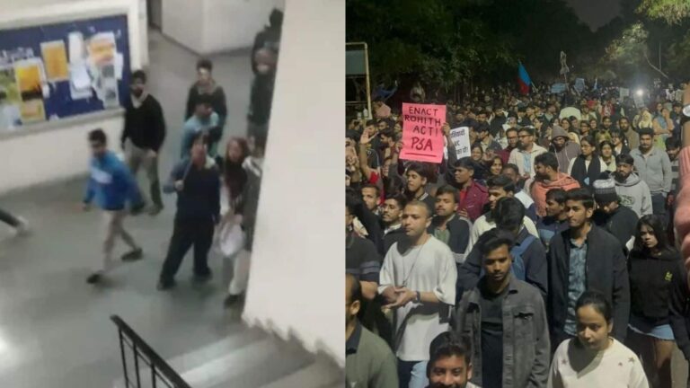 JNU Violence: जेएनयू में वामपंथी और दक्षिणपंथी छात्रों के बीच हिंसक झड़प, पथराव में कई स्टूडेंट घायल