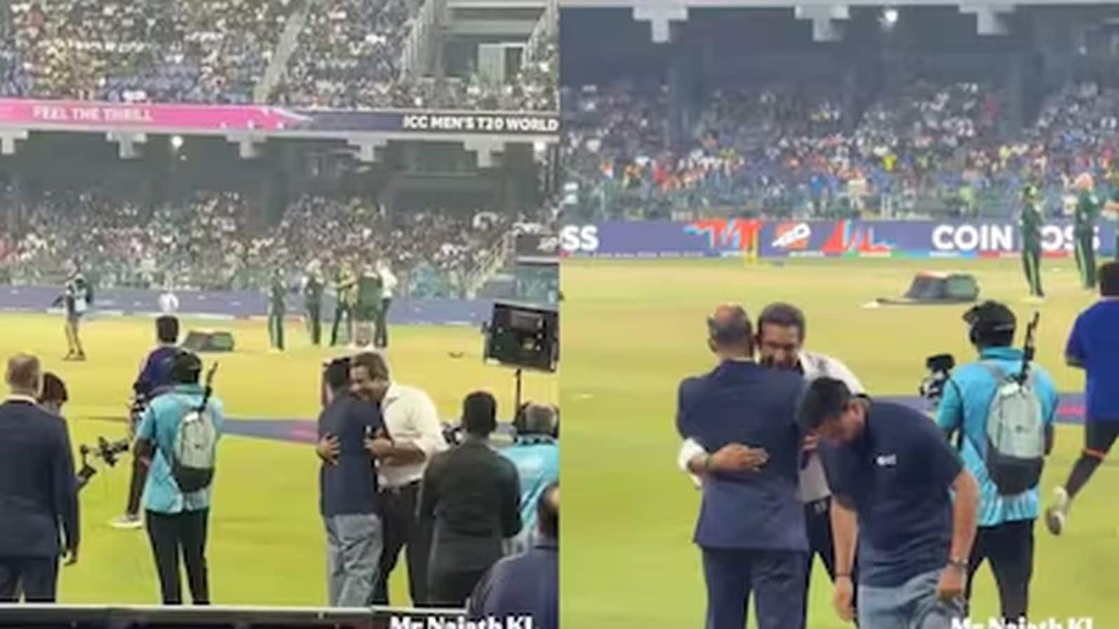 VIDEO: रोहित शर्मा ने वसीम अकरम को लगाया गले, लेकिन सूर्यकुमार यादव ने सलमान के साथ नहीं मिलाया हाथ