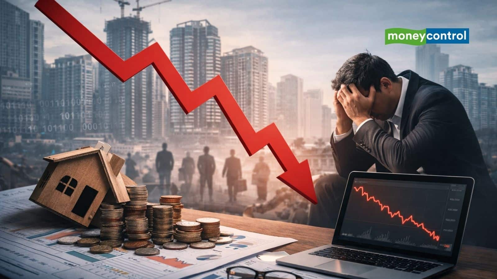 IT sell-off impact : प्रेस्टीज एस्टेट्स और दूसरे रियल एस्टेट शेयरों में 6% तक की गिरावट, रियल्टी इंडेक्स 4% नीचे