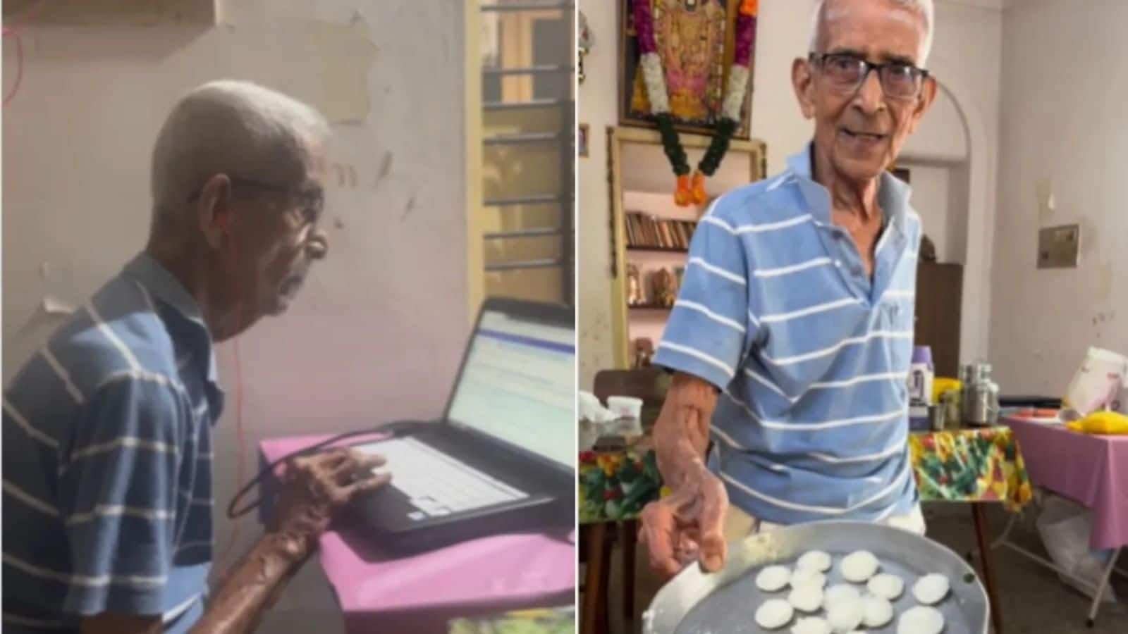 5:30 बजे योगाभ्यास और फिर लैपटॉप... 95 साल के दादाजी ने जीता लोगों का दिल, सोशल मीडिया पर दिनचर्या वायरल