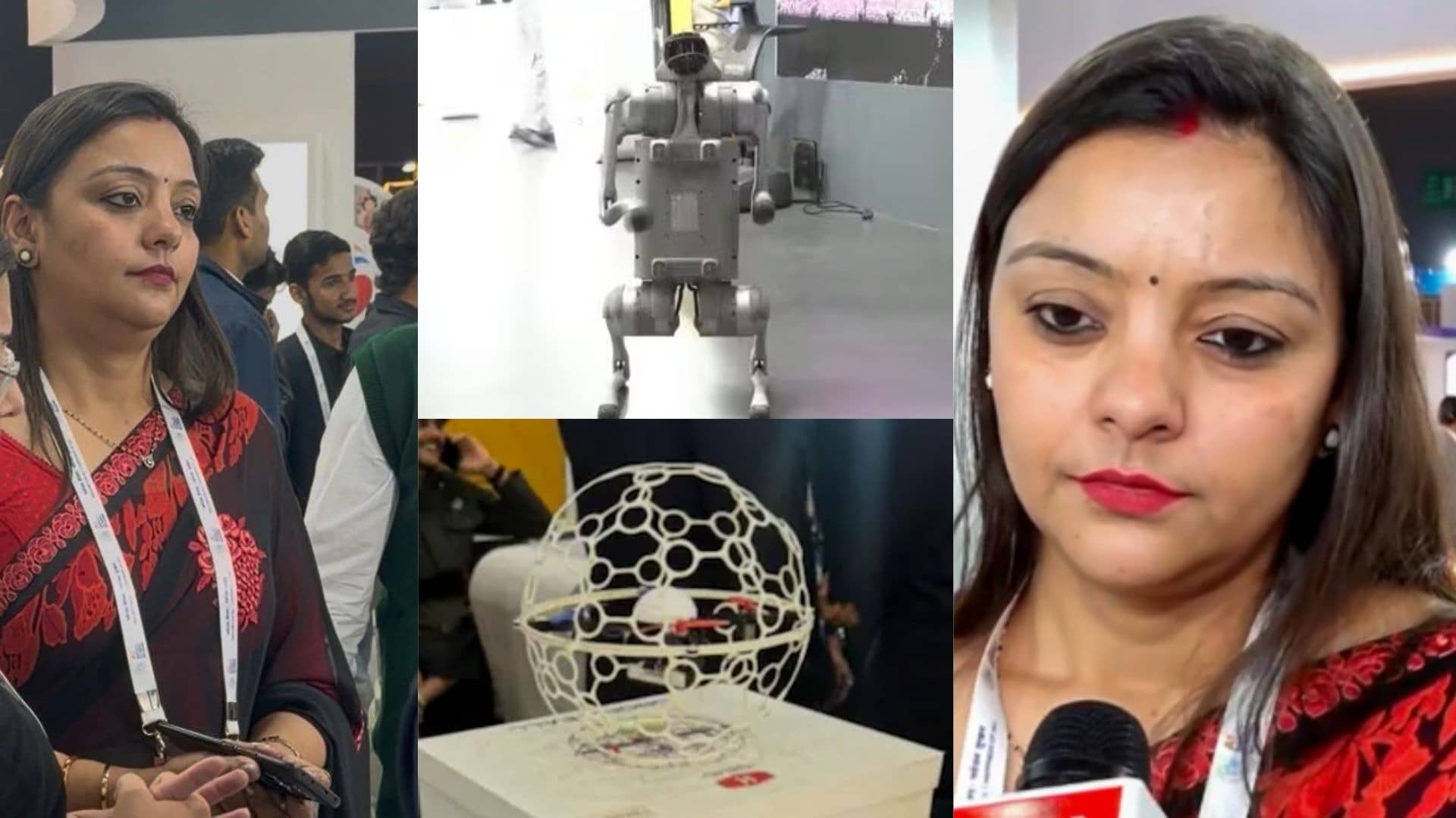 पहले चाइना का रोबोटिक डॉग, अब कोरिया का ड्रोन...AI समिट में गलगोटिया यूनिवर्सिटी की प्रोफेसर नेहा ने फिर कराई बेइज्जती- VIDEO