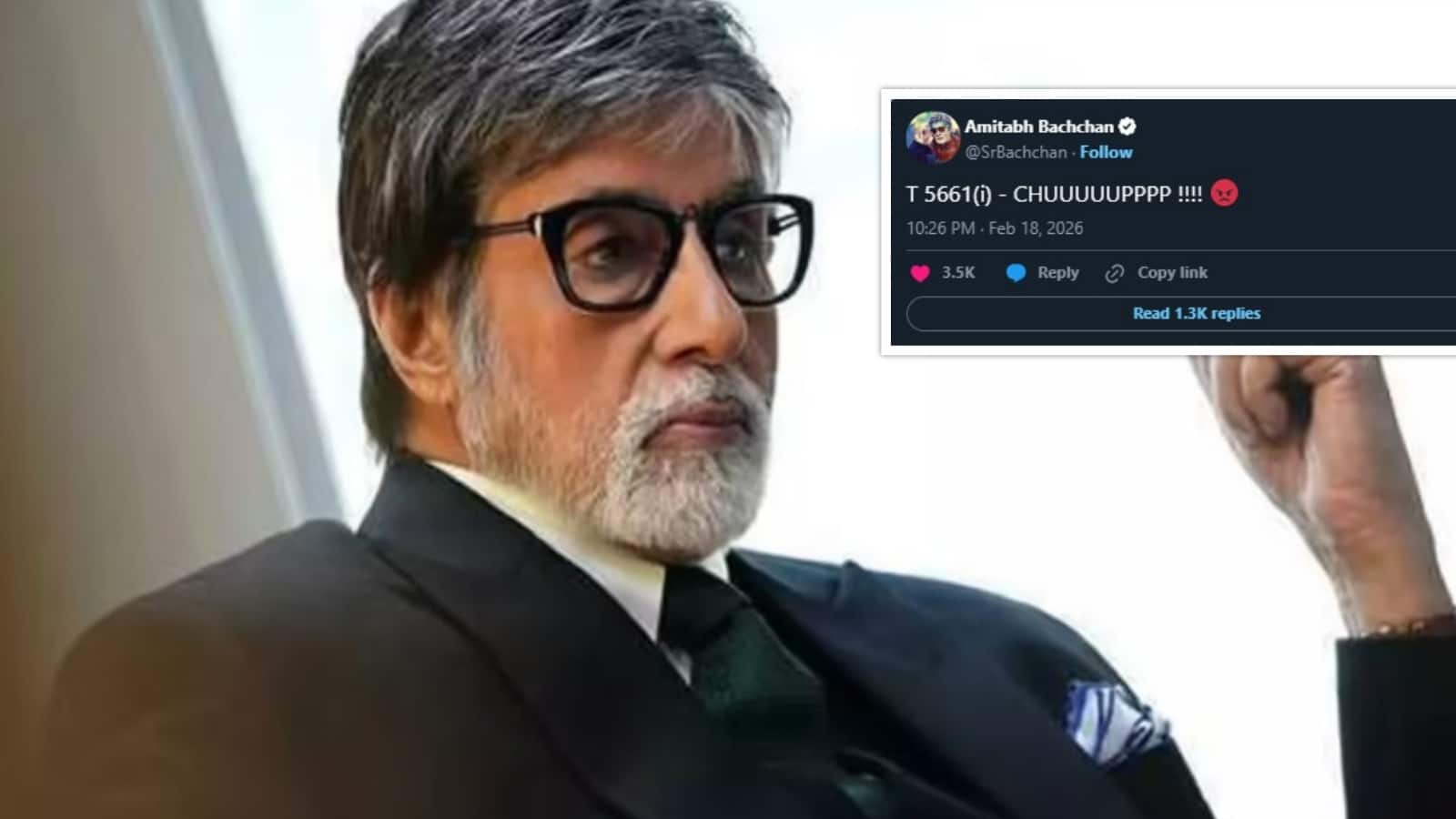 Amitabh Bachchan Post: 'चुप'...अमिताभ बच्चन के गुस्से से भरे क्रिप्टिक पोस्ट को देख शॉक्ड हुए यूजर्स