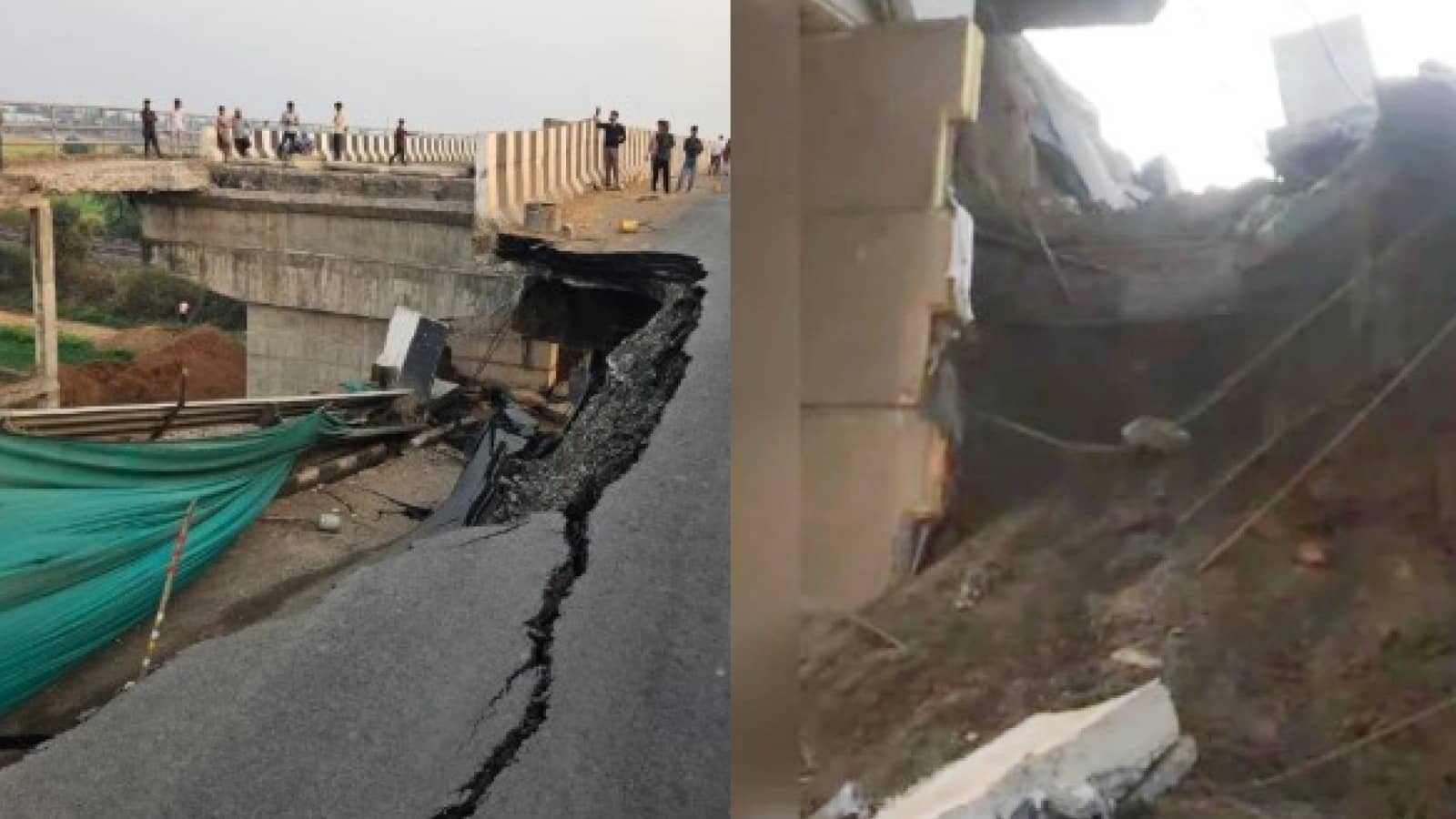 MP: जबलपुर में बड़ा हादसा, NH-45 पर भरभराकर गिरा रेलवे ओवरब्रिज का हिस्सा; मची अफरा-तफरी