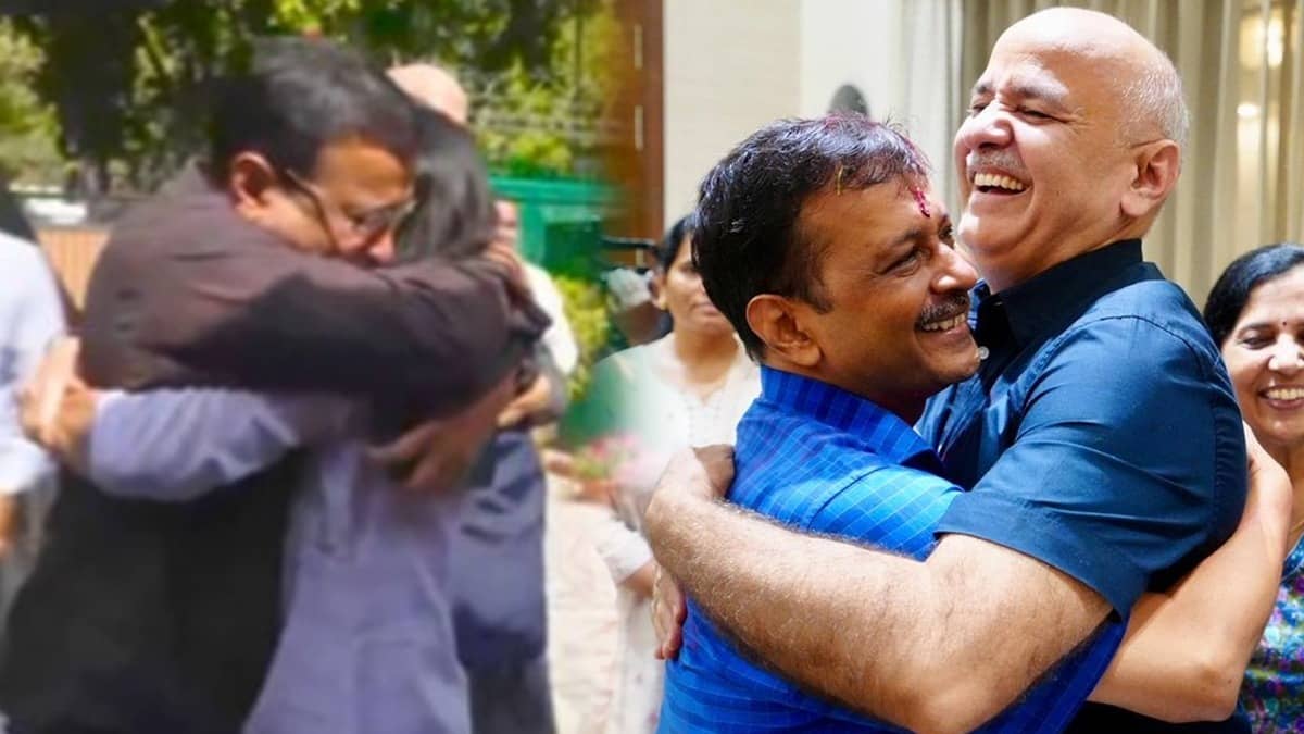 अरविंद केजरीवाल की रिहाई के बाद AAP में जश्न का माहौल, ढ़ोल-नगाड़ों के साथ आवास पर पहुंचे कार्यकर्ता, पत्नी बोलीं- शिव-शक्ति से ऊपर...