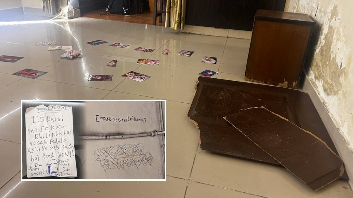 दीवार पर लिखा- I am Alone, डायरी पर- Sorry Papa और फर्श पर फैलीं तस्‍वीरें...गाजियाबाद में सुसाइड करने वाली तीनों बहनों ये राज आया सामने