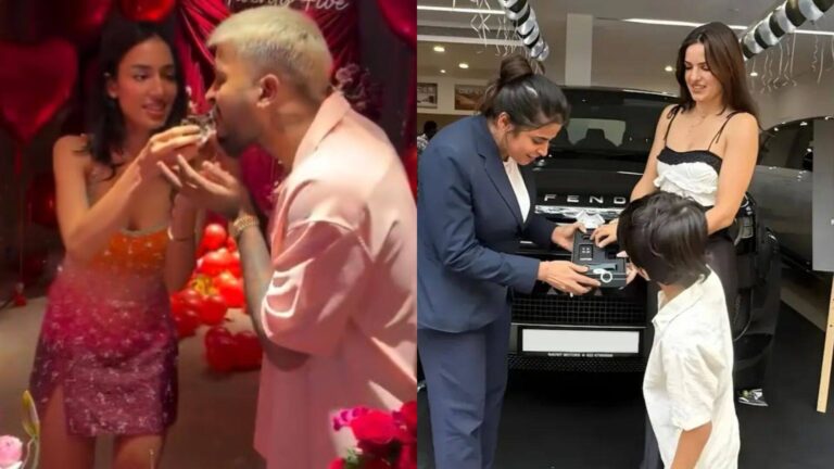 Hardik Pandya  ने गर्लफ्रेंड माहिका शर्मा का 25वां बर्थडे बनाया था खास, अब बेटे अगस्त्य और एक्स-वाइफ नताशा को दिया अनोखा तोहफा