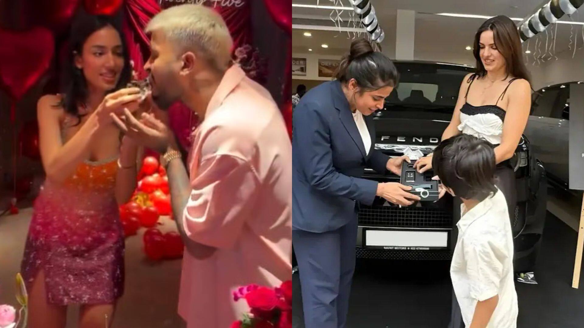 Hardik Pandya  ने गर्लफ्रेंड माहिका शर्मा का 25वां बर्थडे बनाया था खास, अब बेटे अगस्त्य और एक्स-वाइफ नताशा को दिया अनोखा तोहफा