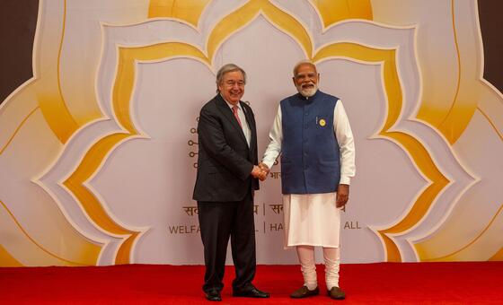 यूएन प्रमुख, AI Impact Summit 2026 में शिरकत के लिए पहुँचे भारत