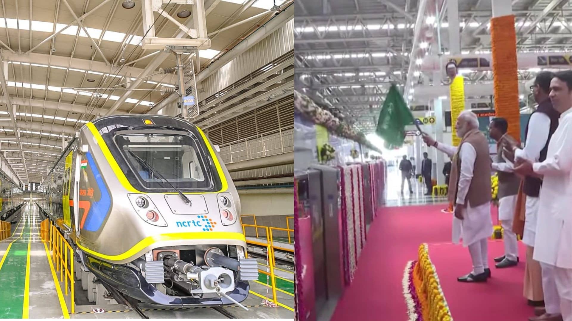 PM मोदी ने दी डबल सौगात, नमो भारत रैपिड रेल और मेरठ मेट्रो को दिखाई हरी झंडी, अब 55 मिनट में पूरा होगा 82KM का सफर