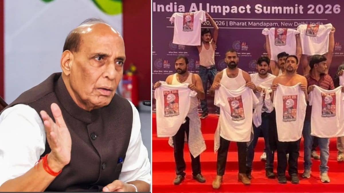 AI समिट में यूथ कांग्रेस कार्यकर्ताओं का हंगामा करना दुर्भाग्यपूर्ण, दुनिया में भारत की छवि खराब करने की कोशिश- राजनाथ सिंह