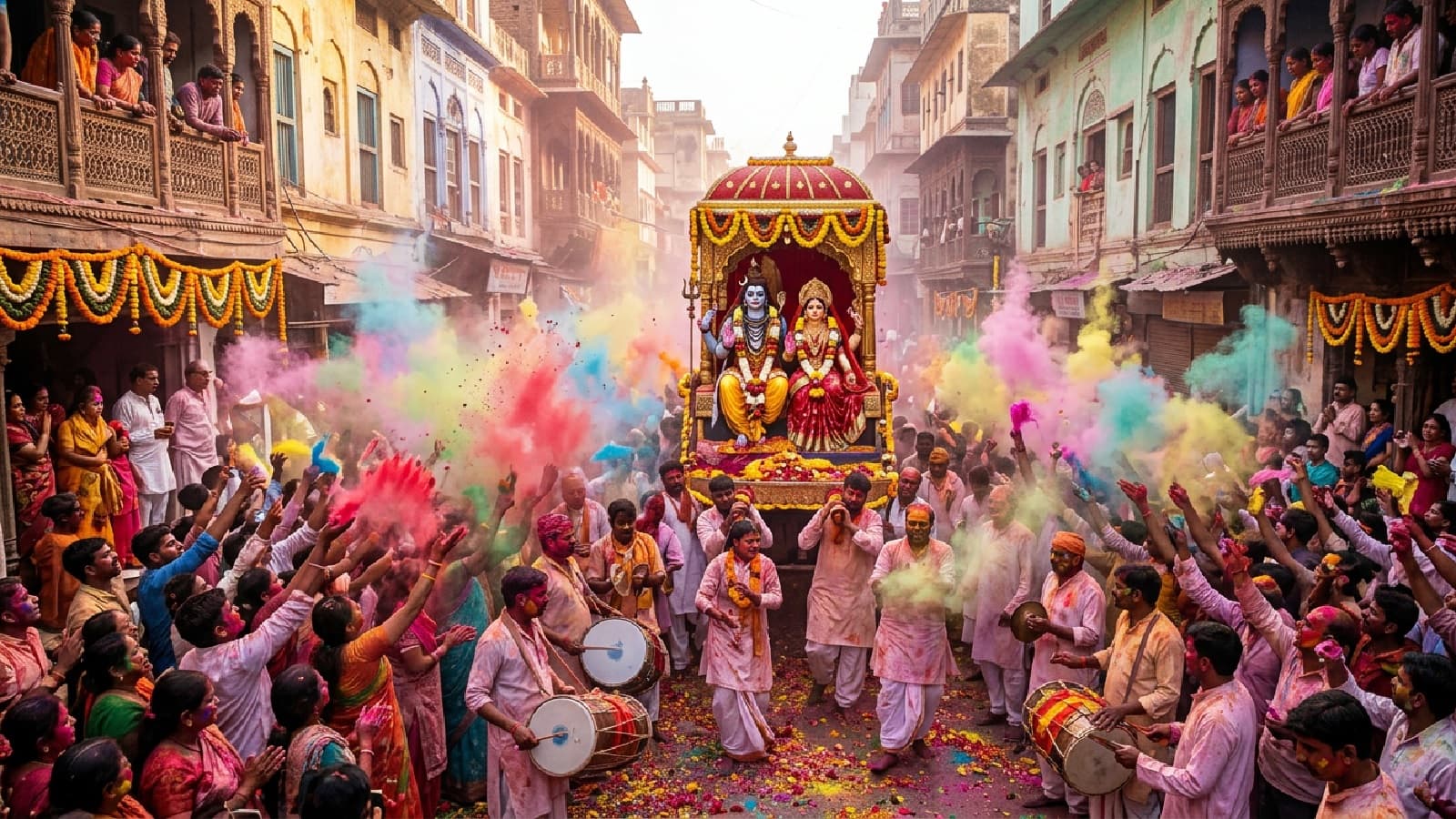 Rangbhari Ekadashi 2026: रंगभरी एकादशी आज, केरलम और गुजराती परिधानों में आज सजेगा शिव-गौरा का दिव्य रूप