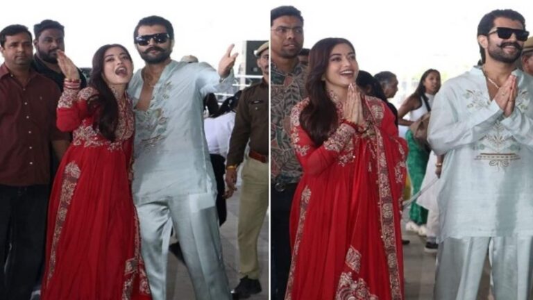 Rashmika Mandanna: सासू मां का हाथ पकड़ ससुराल पहुंची रश्मिका मंदाना, विजय देवरकोंडा के घर में हुआ ग्रैंड वैलकम