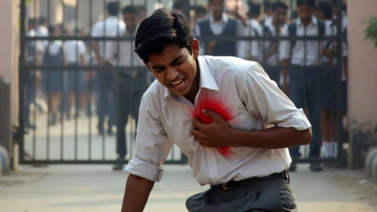 UP बोर्ड की परीक्षा देने एग्जाम सेंटर पहुंचा 12वीं का छात्र, गेट पर पहुंचते ही बिगड़ी तबीयत, हुआ बेहोश... हार्ट अटैक से मौत की आशंका