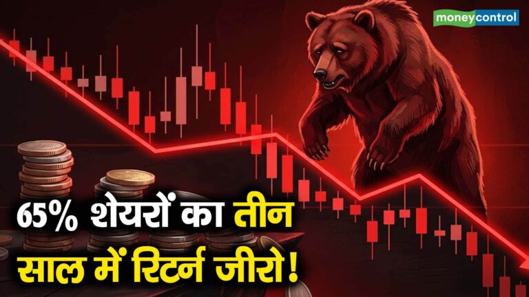 65% शेयरों का तीन साल में रिटर्न जीरो!
