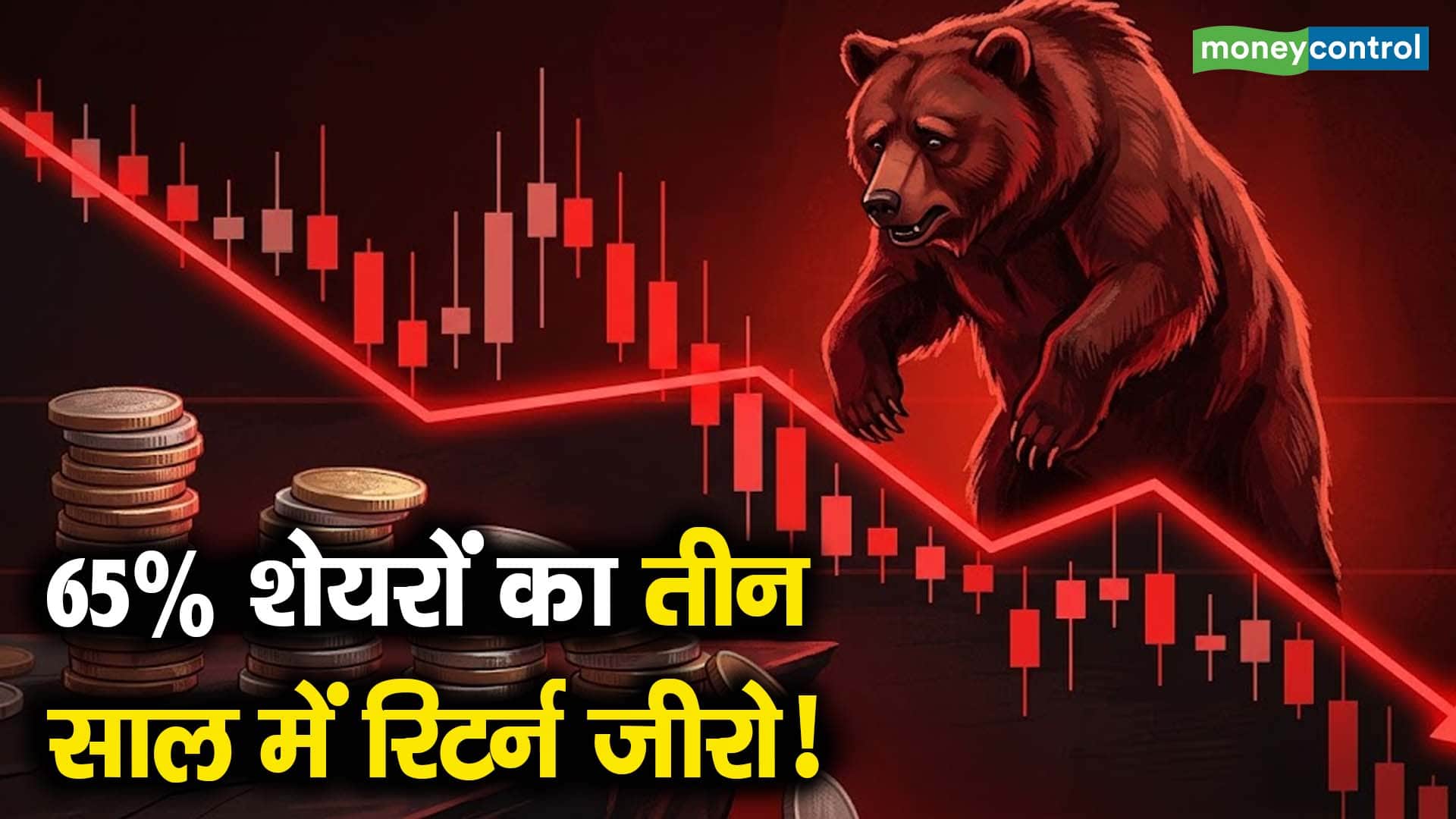 65% शेयरों का तीन साल में रिटर्न जीरो!