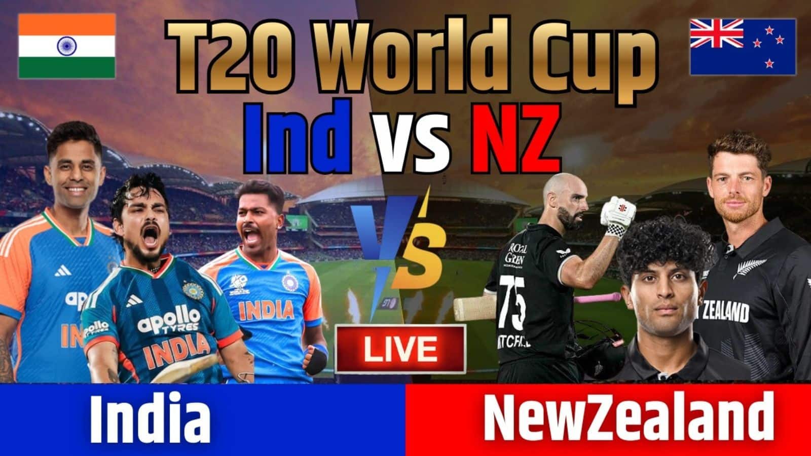 IND vs NZ T20 World Cup Match Live Score: क्या तीसरी भारत जीत पाएगा वर्ल्ड कप की ट्रॉफी, न्यूजीलैंड के खिलाफ कैसी होगी टीम इंडिया का प्लेइंग 11