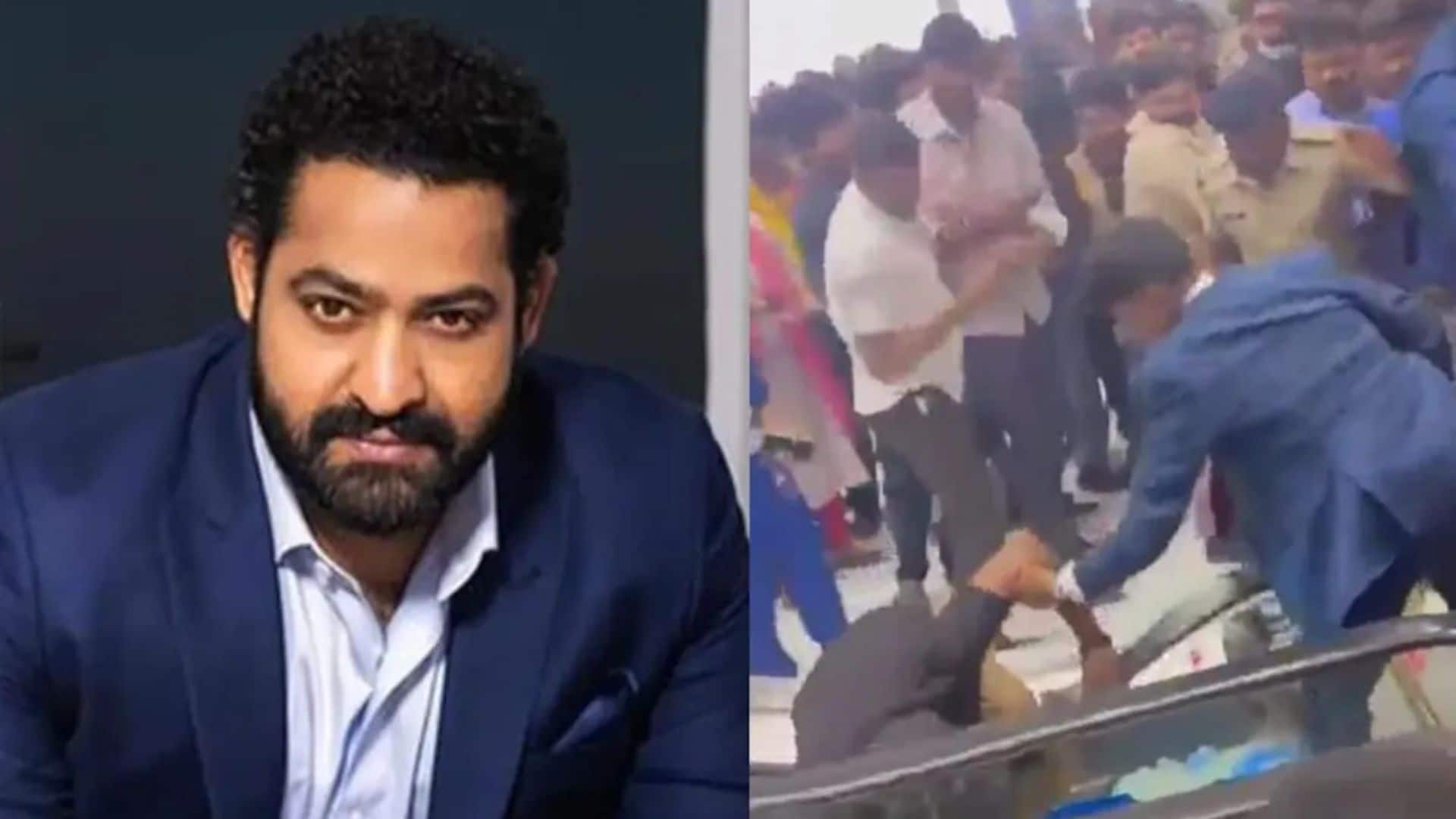 Jr NTR के बेंगलुरु अस्पताल दौरे में मचा हंगामा, फैंस की भीड़ से एस्केलेटर टूटा, पुलिस ने किया लाठीचार्ज