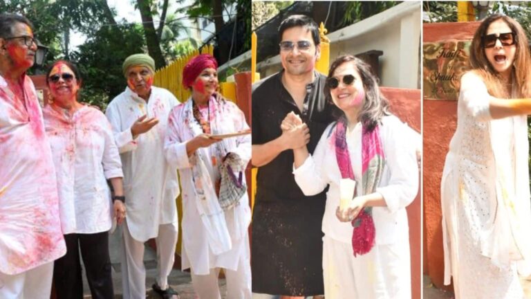 Javed Akhtar और Shabana Azmi की होली पार्टी में सितारों लगीकी महफिल, रंगों में भीगे बॉलीवुड स्टार्स
