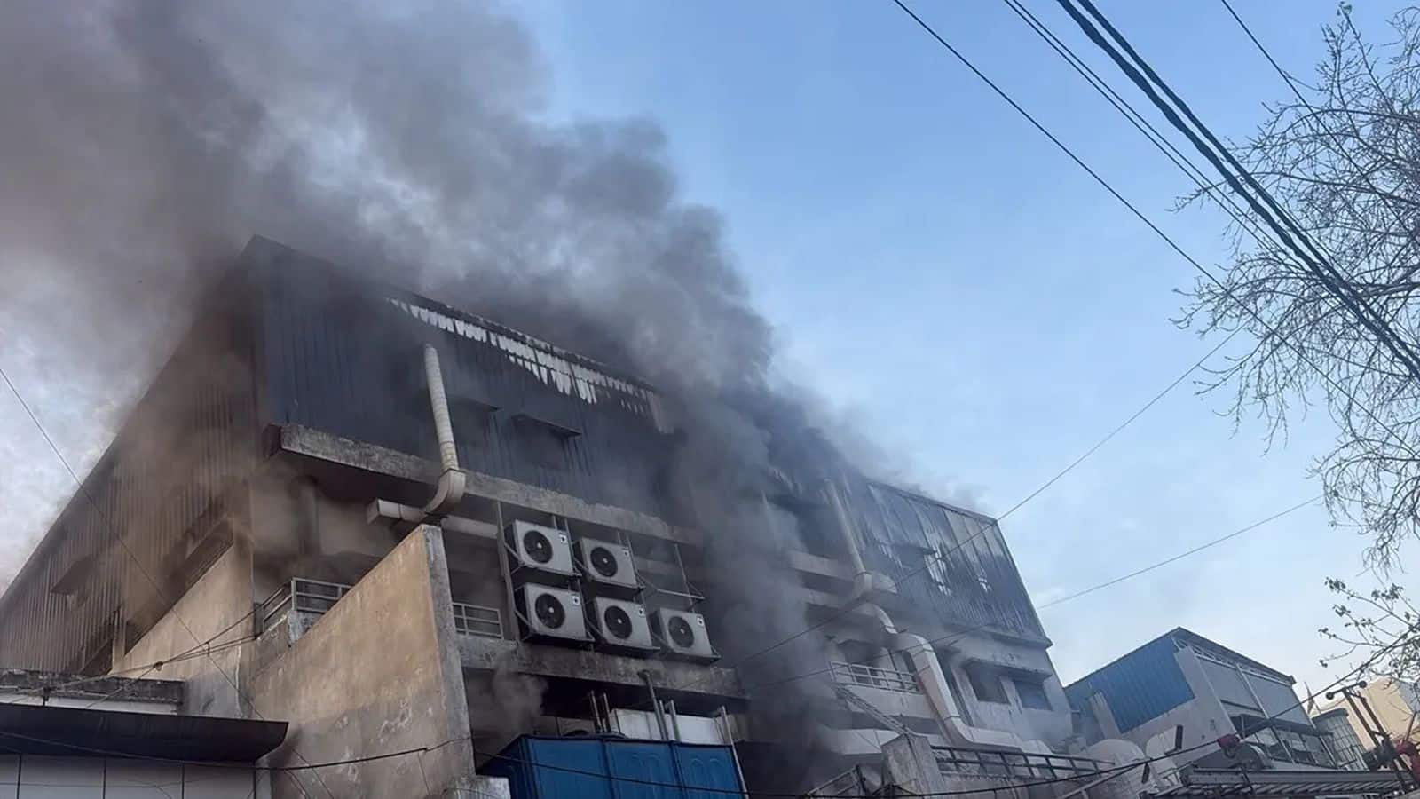 Noida Fire: नोएडा की फैक्ट्री में लगी भीषण आग! कई मजदूर फंसे, दमकल की 7 गाड़ियां मौके पर मौजूद