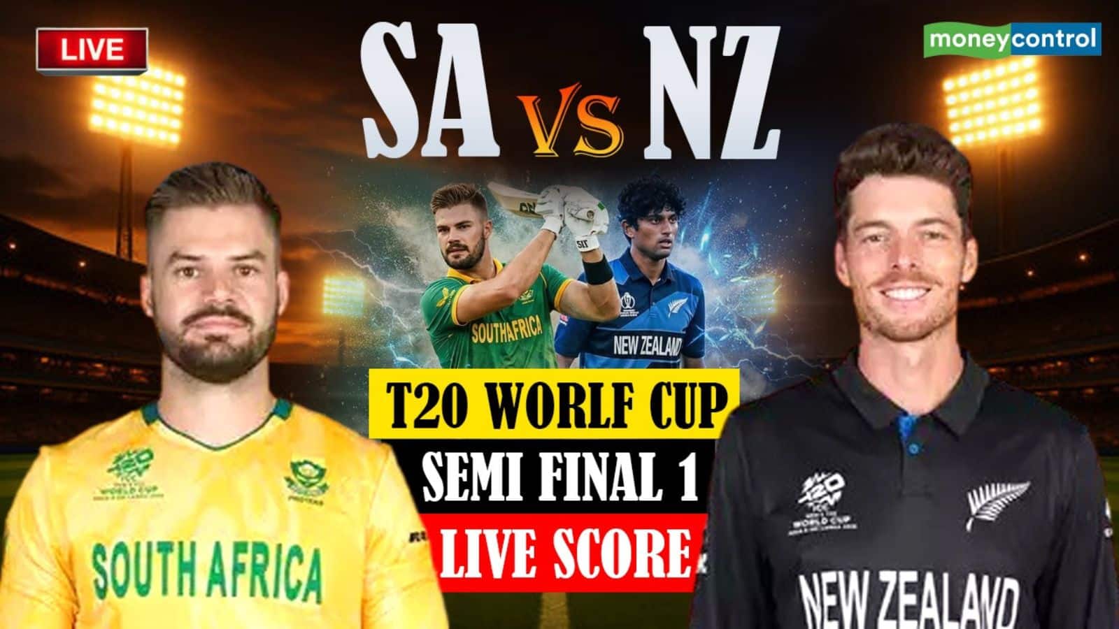 SA vs NZ T20 World Cup Match Live Score: न्यूजीलैंड ने जीता टॉस, सेमीफाइनल मुकाबले में पहले बैटिंग करेगी साउथ अफ्रीका की टीम