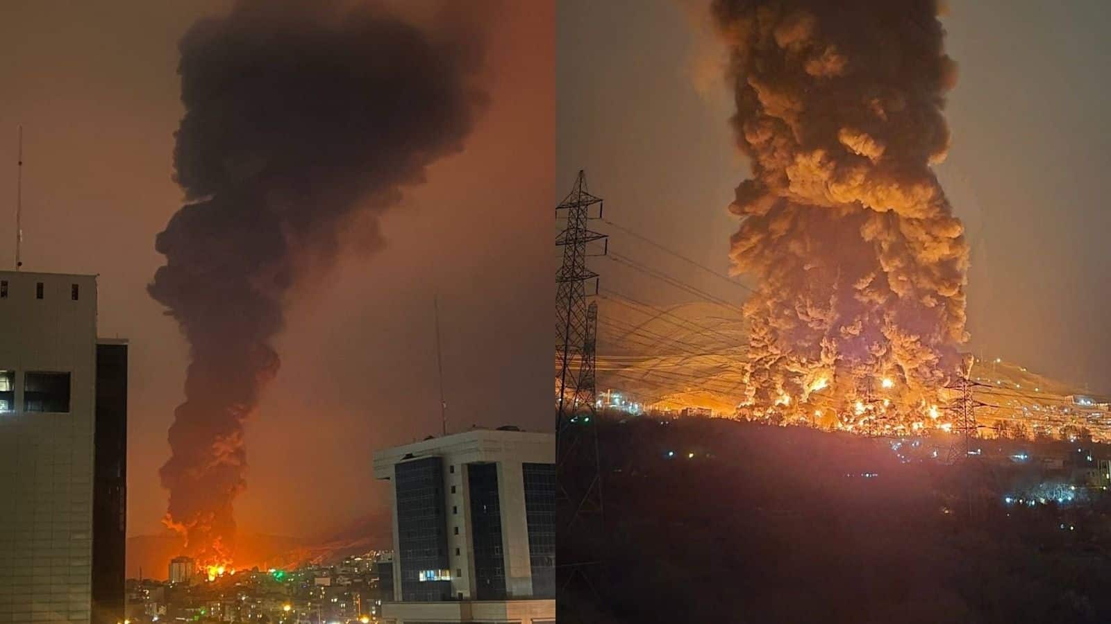 Israel-Iran War: इजराइल के निशाने पर ईरानी तेल इंफ्रास्ट्रक्चर! तेहरान में शहरान ऑयल डिपो पर बड़ा हमला, भीषण आग के साथ आसमान में हर तरफ धुएं का गुबार