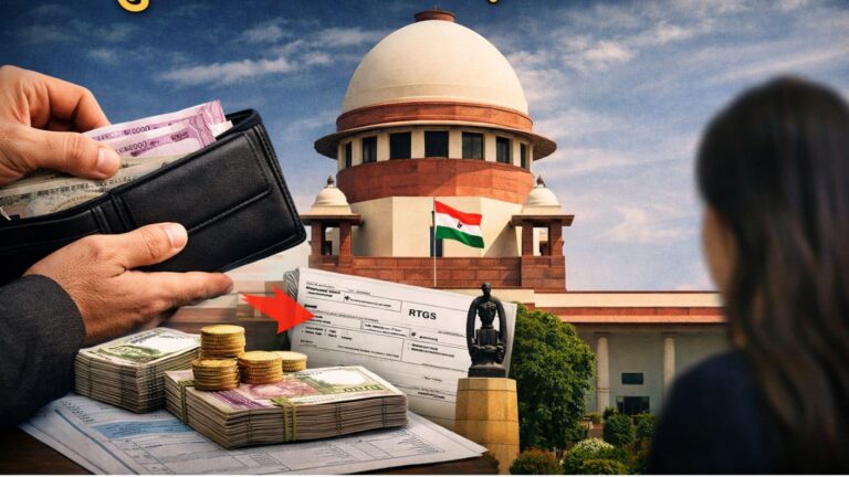 सुप्रीम कोर्ट का अनोखा फैसला! पति के खाते से हर महीने ₹25000 काटे कंपनी, पत्नी के अकाउंट में करे जमा