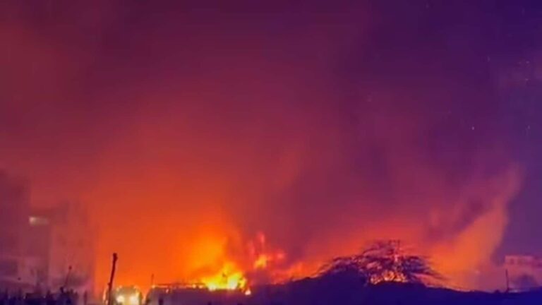 Uttam Nagar Fire: दिल्ली के उत्तम नगर मछली मार्केट में लगी भीषण आग! 400 झुग्गियां जलकर खाक, देखें वीडियो