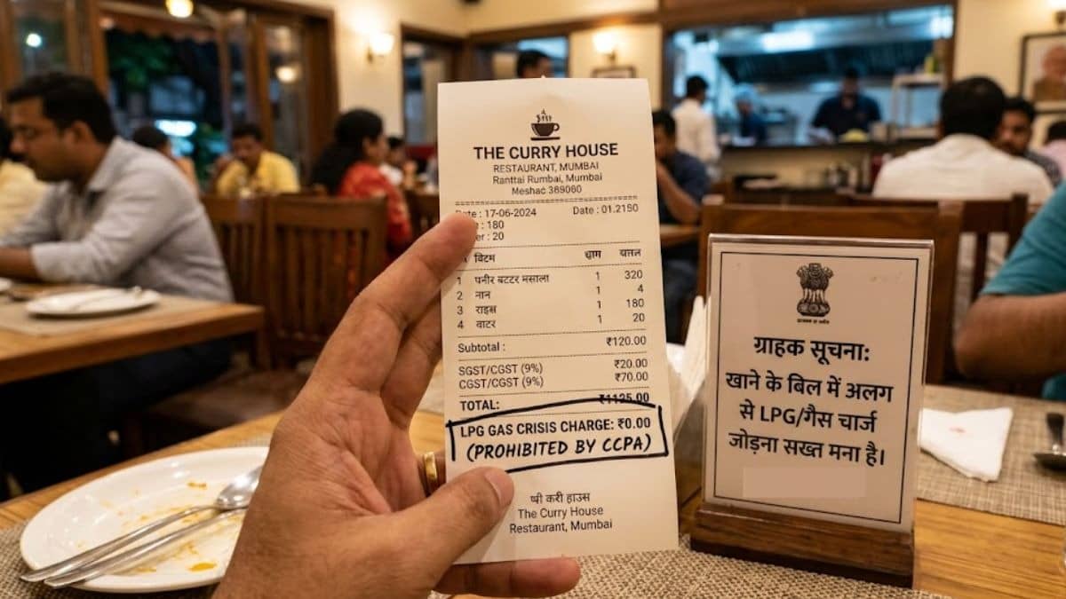अब खाने के बिल में ‘LPG चार्ज’ नहीं जोड़ पाएंगे होटल और रेस्टोरेंट्स, CCPA ने दी सख्त चेतावनी, बिल में दिखे एक्स्ट्रा चार्ज तो क्या करें?