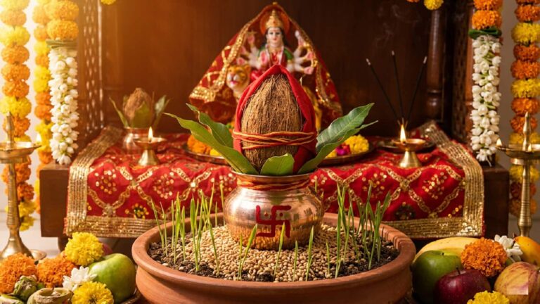 Chaitra Navratri 2026: कल चैत्र नवरात्रि के पहले दिन इस विधि से करें कलश स्थापना, जानें सही मुहूर्त और पालकी पर मां के आने का क्या है अर्थ?