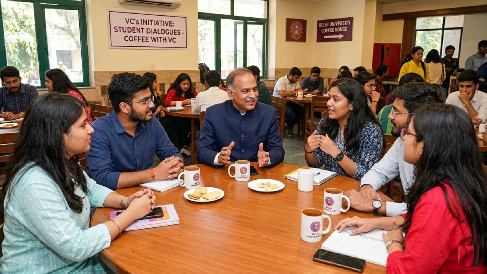 DU Coffee With VC Initiative: डीयू के वीसी ने छात्रों के साथ कॉफी पर की चर्चा, जानें क्या है यूनीवर्सिटी की ये अनोखी पहल?