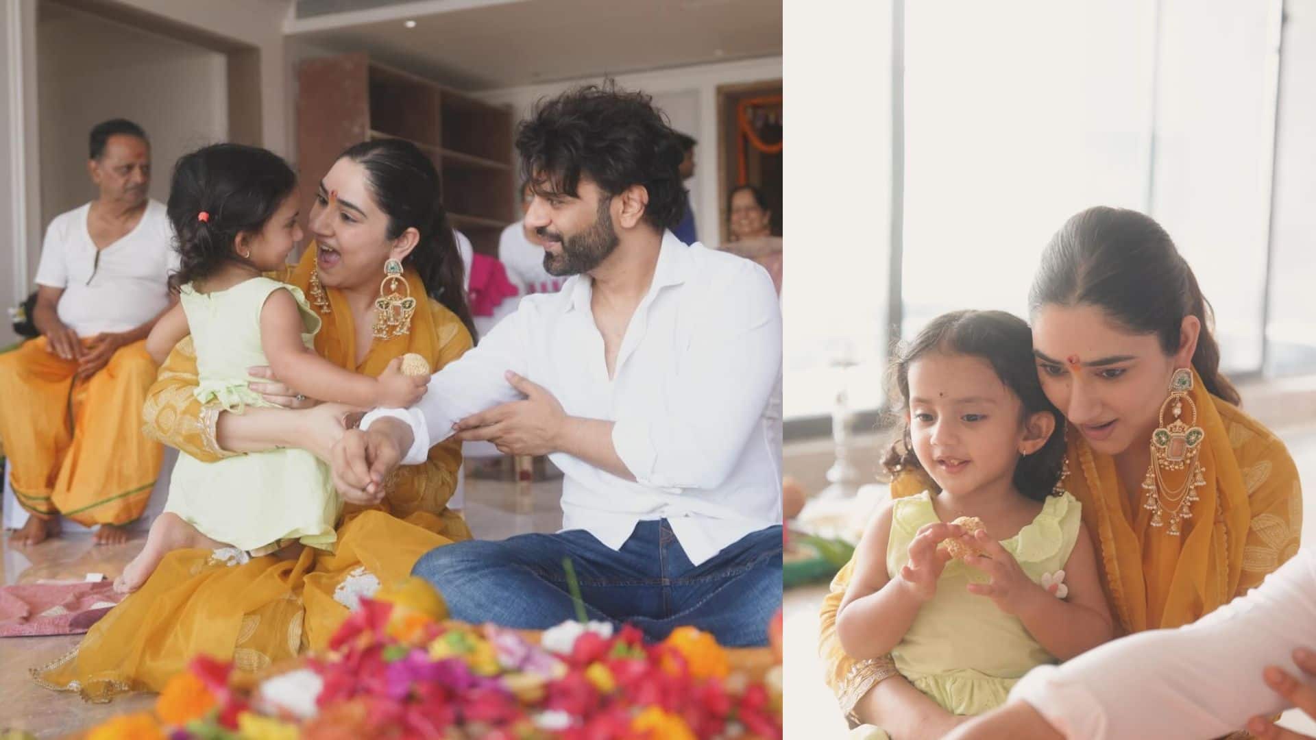 Disha Parmar और Rahul Vaidya ने खरीदा नया घर, गुड़ी पड़वा पर बेटी Navya संग की गृह प्रवेश पूजा