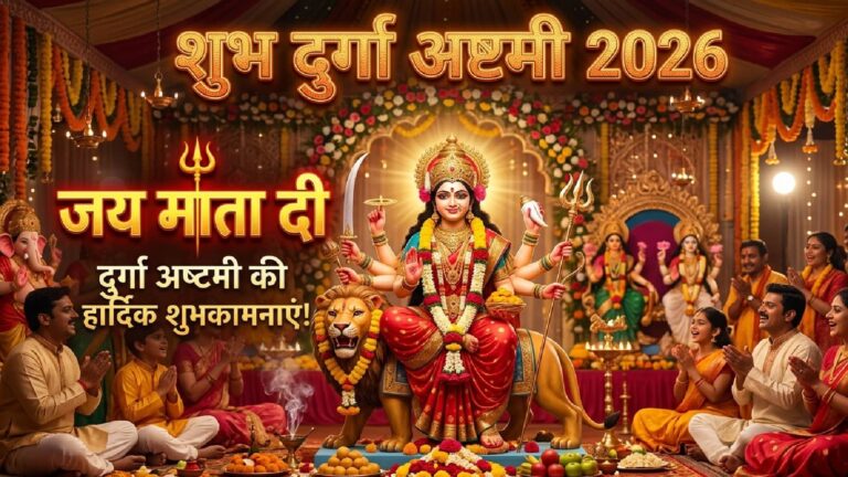 Durga Ashtami 2026 Wishes: आज दुर्गा अष्टमी पर अपनों को जरूर भेजें मां के आशीर्वाद भरे ये मेसेज, सब मिलकर बोलें जय माता दी