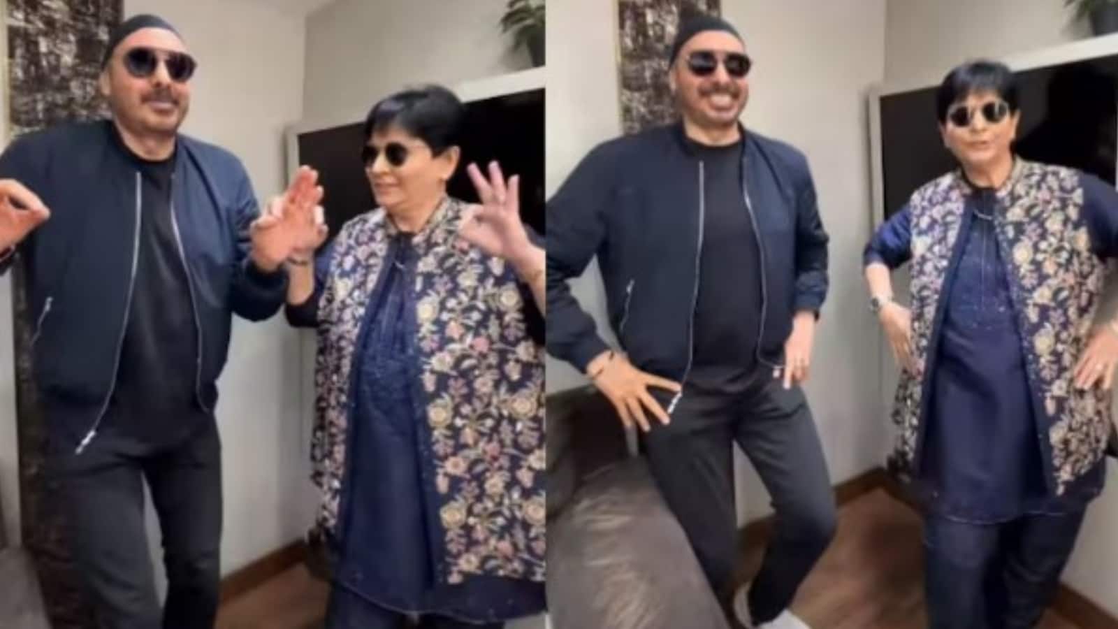 Falguni Pathak-Sukhbir: 'तारक मेहता'में जेठालाल की रिंगटोन पर फाल्गुनी पाठक- सुखबीर ने किया डांस, वीडियो हुआ वायरल