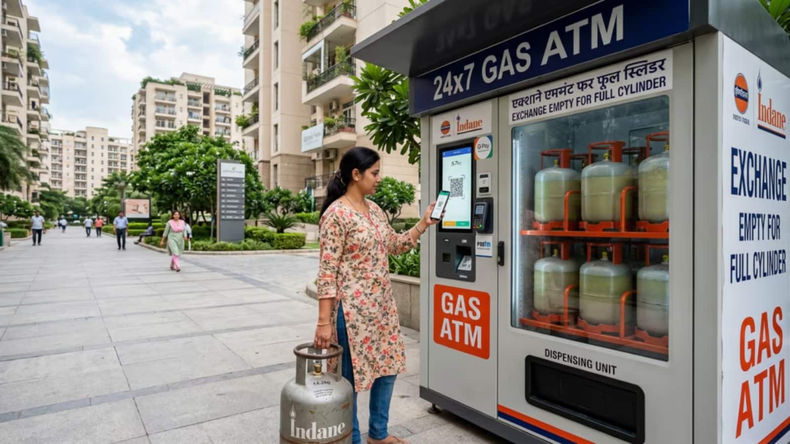 Gurugram LPG ATM: गुरुग्राम में खुला देश का पहला LPG ATM, अब खाली सिलेंडर लाओ, भरा ले जाओ