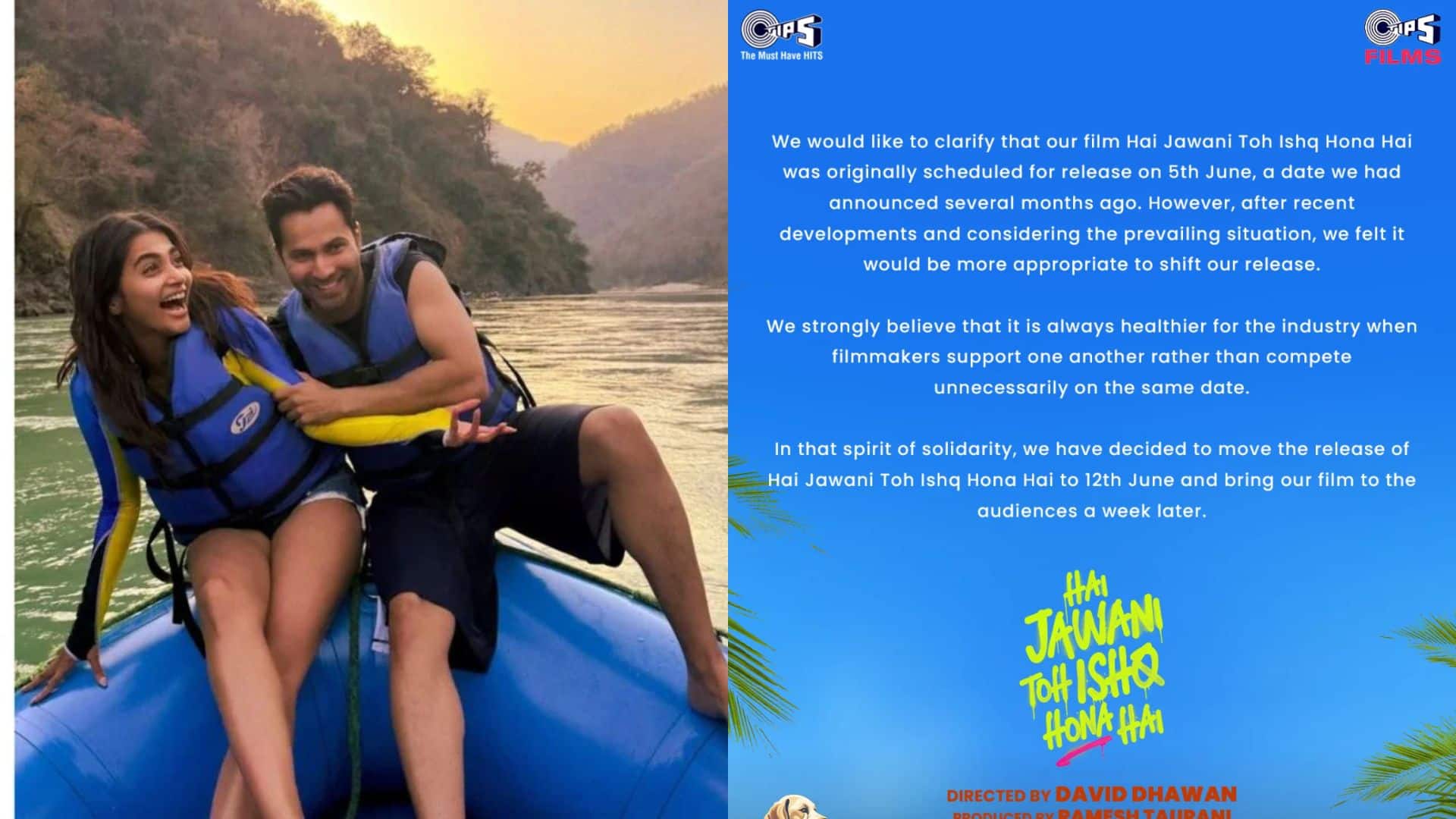 Hai Jawani Toh Ishq Hona Hai: वरुण धवन की 'हाय जवानी तोह इश्क होना है' की रिलीज डेट बढ़ी आगे, सोशल मीडिया पर हुई ऑफिशियल अनाउंसमेंट