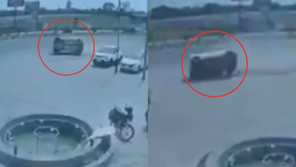 हापुड़ में तेज रफ्तार का कहर, डिवाइडर से टकराकर कई मीटर तक घसीटती गई कार; युवती की मौके पर मौत; VIDEO देख कांप जाएंगे