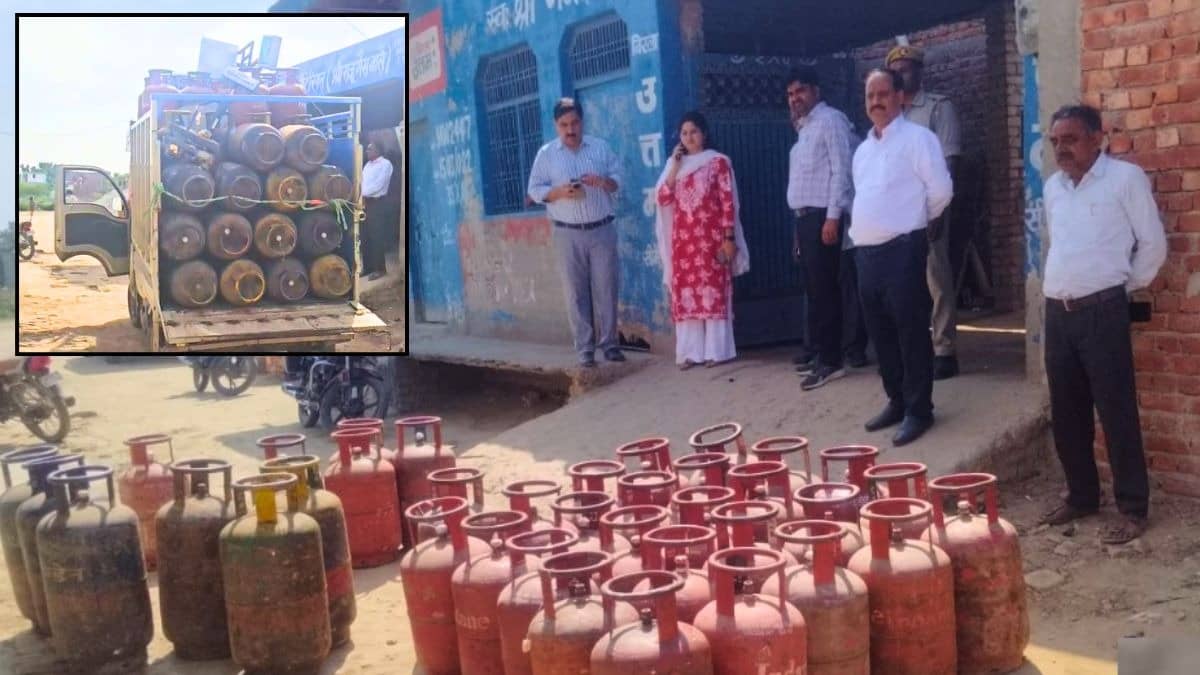 UP Black Cylinder: गैस सिलेंडर कालाबाजारी पर प्रशासन का सख्त एक्शन, हाथरस में 83 सिलेंडर बरामद