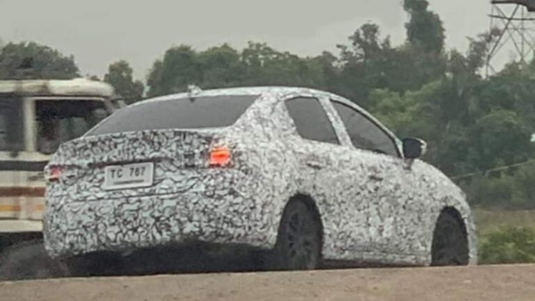 टेस्टिंग के दौरान देखी गई 2027 Honda City Facelift, कई फीचर्स आए सामने