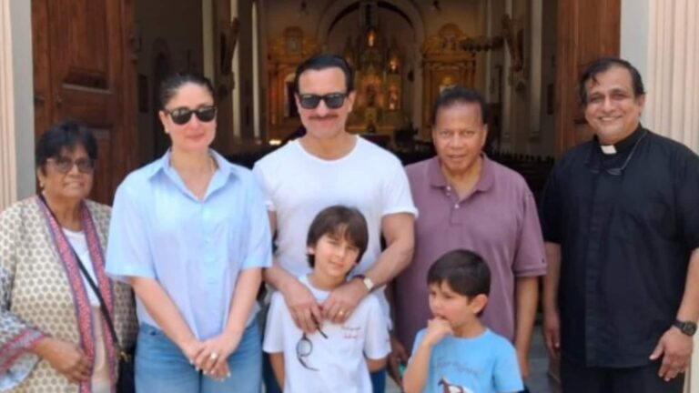 Kareena Kapoor: करीना कपूर- सैफ अली खान पहुंचे चर्च, वायरल तस्वीरों में तैमूर और जेह भी आए साथ नजर