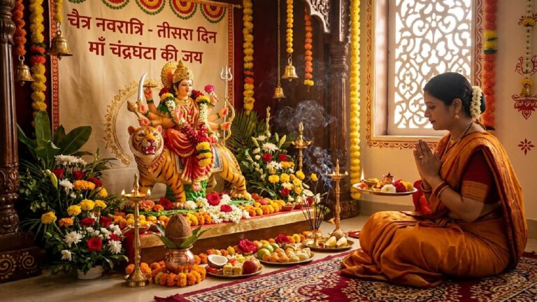 Chaitra Navratri 2026 Third Day: तीसरे दिन इस योग में करें मां चंद्रघंटा की उपासना, जानें पूजा विधि और मुहूर्त