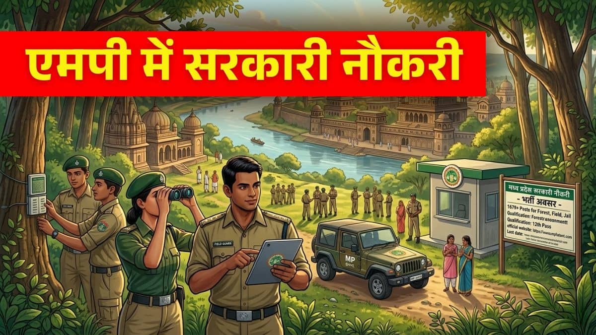 Sarkari Naukri 2026: एमपी में सरकारी नौकरी का सुनहरा मौका, फॉरेस्ट गार्ड और जेल वार्डर के 1679 पदों पर निकली भर्ती, ऐसे करें आवेदन