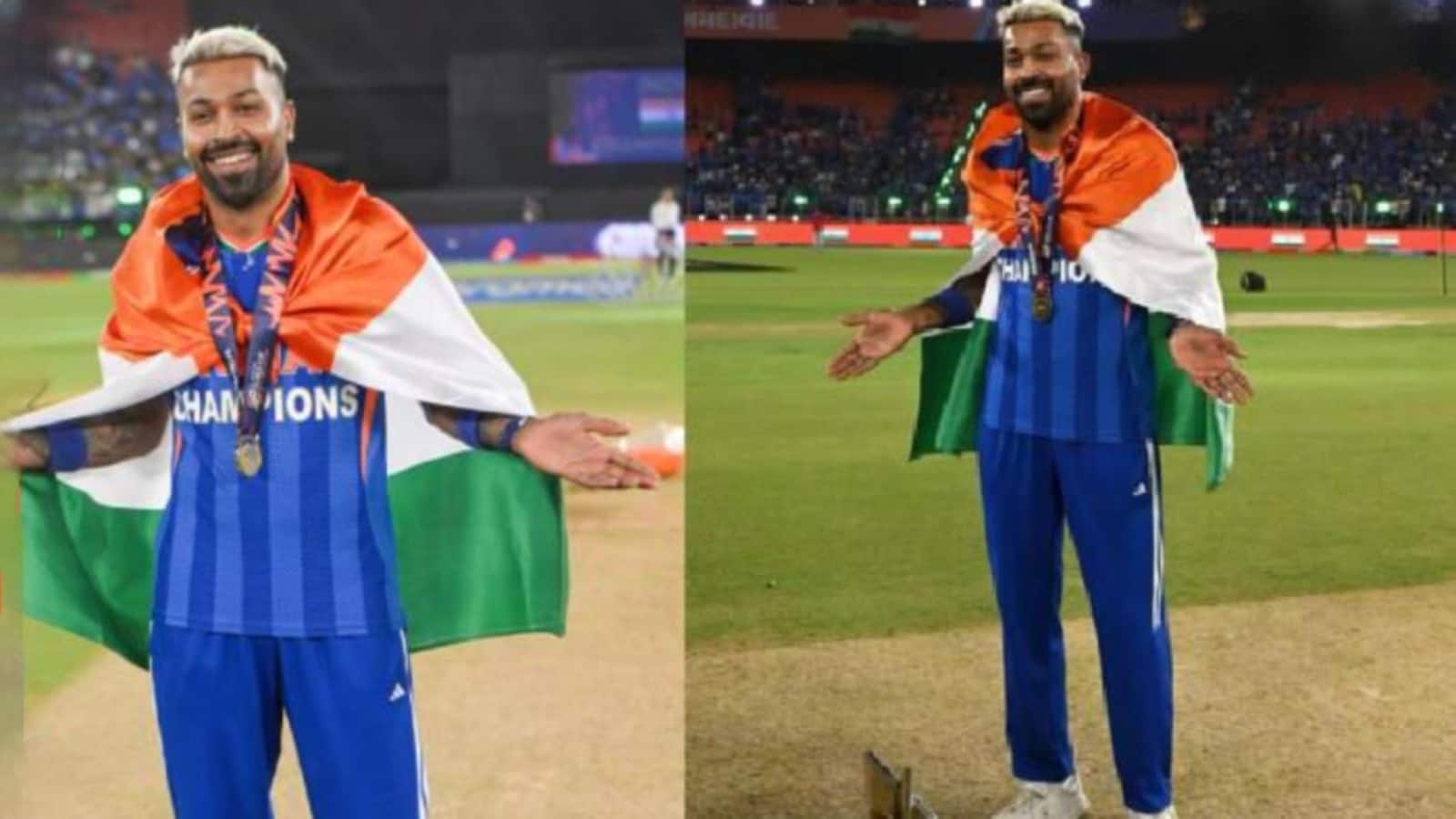Hardik Pandya: दूसरा T20 वर्ल्ड कप जीतने के बाद हार्दिक पांड्या ने दिया ट्रेडमार्क पोज, लिखा- 'एक बार और'