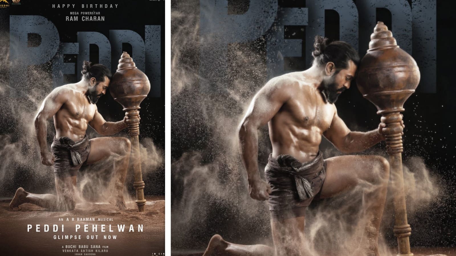 Peddi: फैंस को मिला रिटर्न बर्थडे गिफ्ट! राम चरण का पेड्डी से ‘पहलवान’ लुक हुआ रिवील