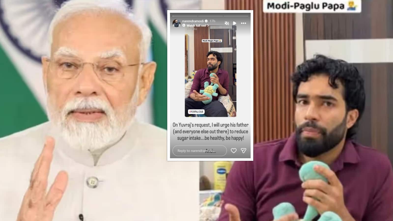 Yuvraj Dua: प्रधानमंत्री मोदी ने युवराज दुआ की रील को किया री-पोस्ट, लोगों से चीनी का सेवन कम करने का आग्रह किया