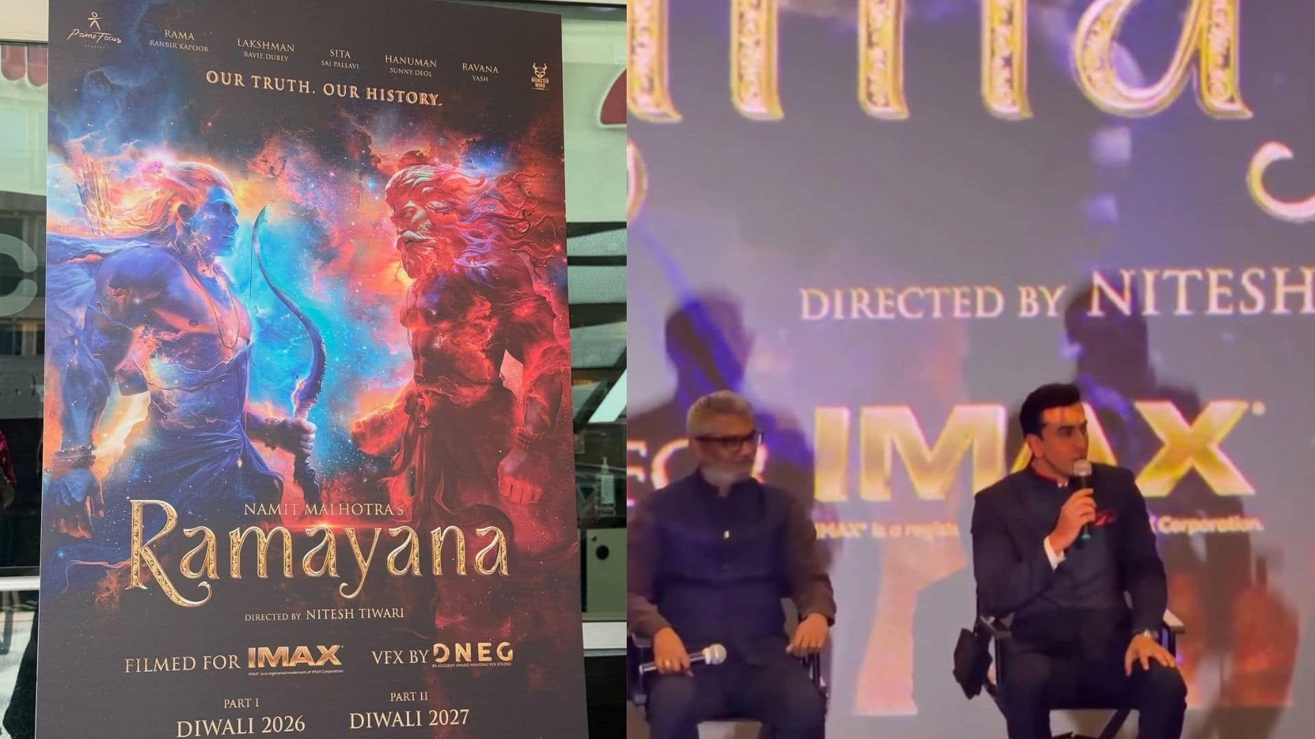 Ramayana Teaser: लॉस एंजिल्स में 'रामायण' का धमाका, रणबीर कपूर का 'राम' अवतार देख गदगद हुए फैंस, टीजर ने जीता दिल