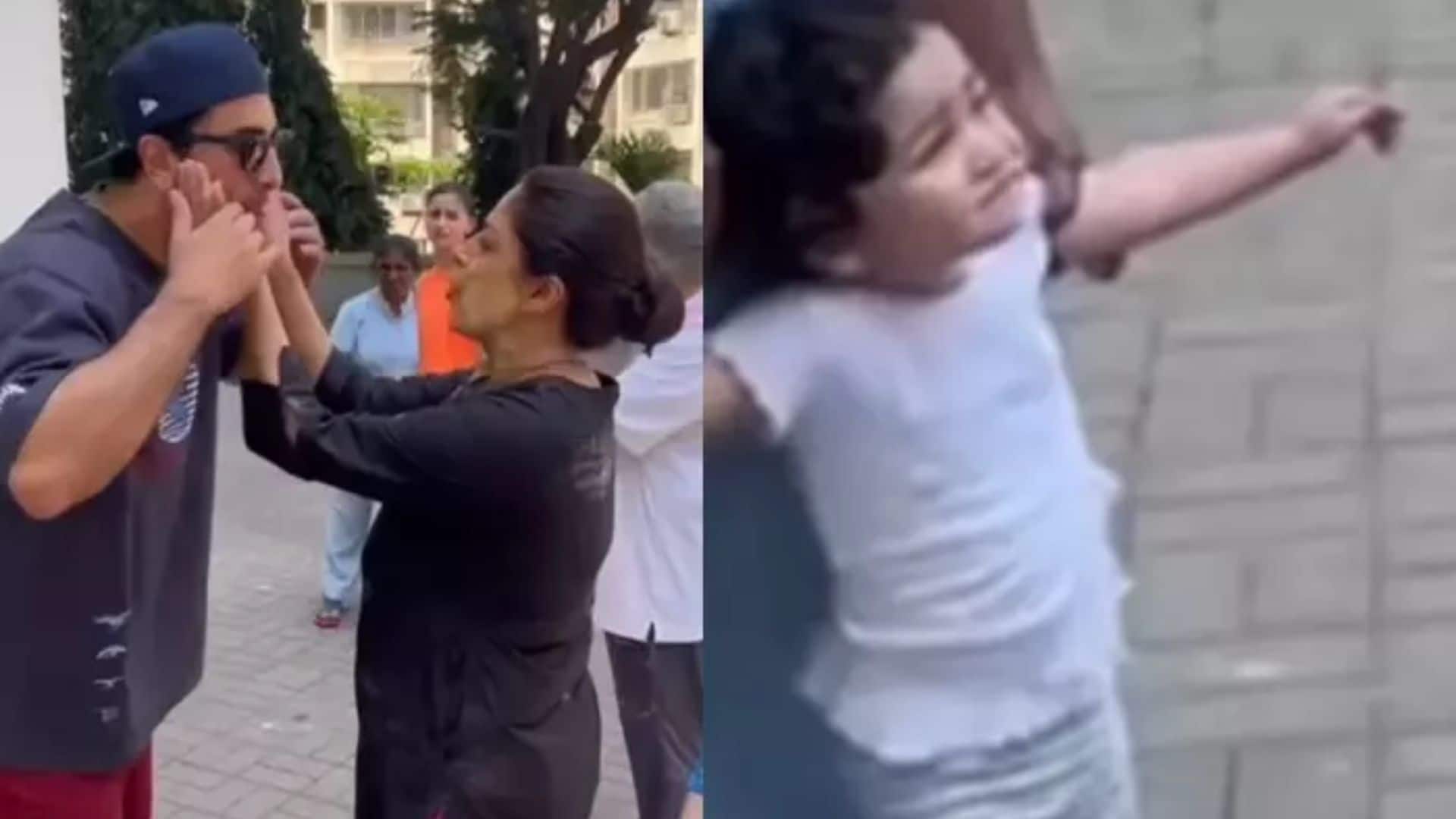 Ranbir Kapoor: रणबीर कपूर ने बेटी राहा संग मनाई मस्ती वाली होली, शॉर्ट्स और टी-शर्ट में दिखे एक्टर