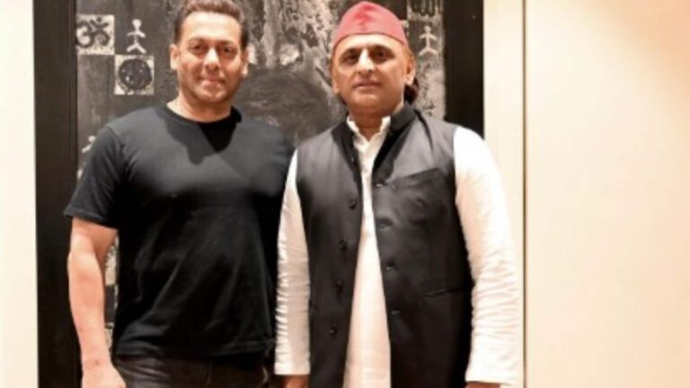Salman Khan: सलमान खान- अखिलेश यादव की मुंबई में हुई मुलाकात, सोशल मीडिया पर फोटो वायरल