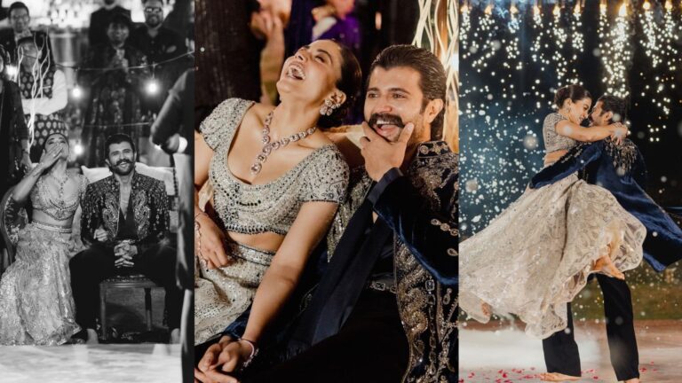 Vijay Deverakonda और Rashmika Mandanna ने शेयर की संगीत नाइट की खूबसूरत तस्वीरें, कपल का रोमांटिक डांस वीडियो वायरल