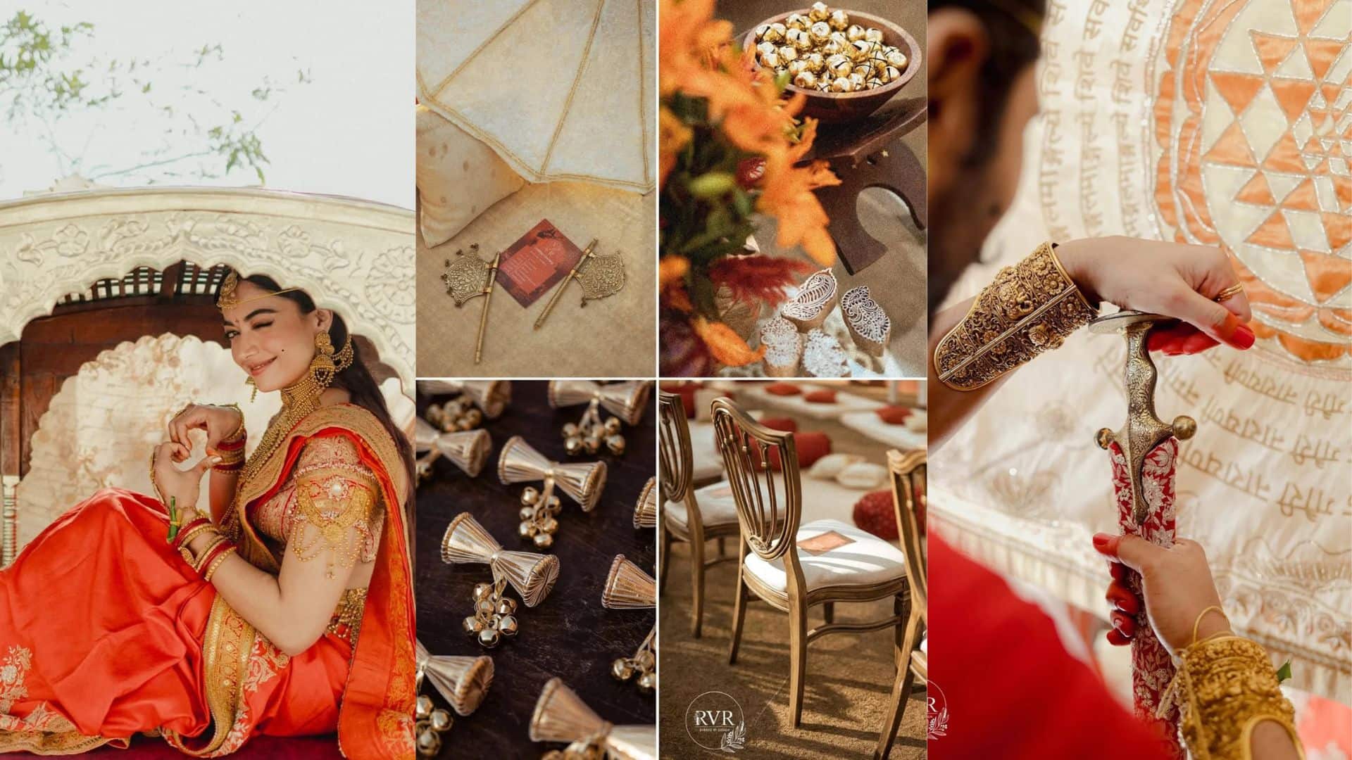 Rashmika-Vijay: अर्थी टोन और पीरियॉडिक एरा थीम से सजा था रश्मिका और विजय की शादी का वेन्यू, सोशल मीडिया पर वायरल हुईं फोटोज